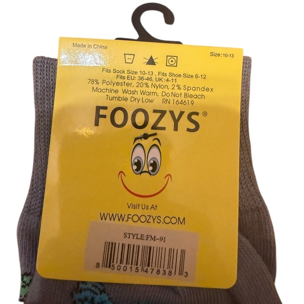Foozys men’s fun socks 6 pairs size 11-13 - Picture 2 of 2